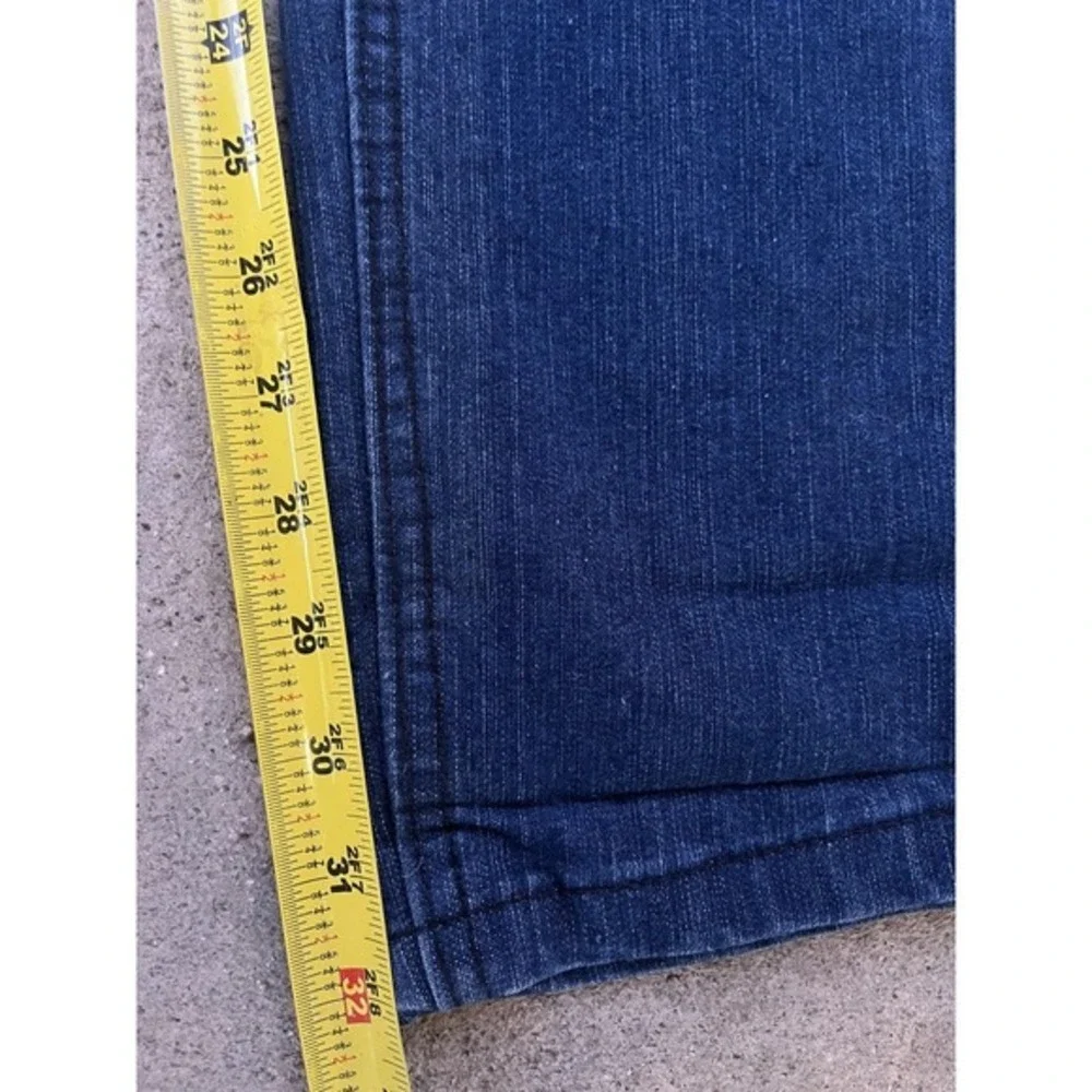 Chams Jeans Mens 40 Blue Denim Straight Leg 5 Pocket Zip Fly Dark Wash South JNC